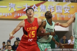 6月10日男篮对抗赛 中国男篮vs美国联队 录像 集锦